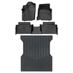 SMARTLINER All Weather Custom Fit Floor Liner Compatible With 2024-2025 Toyota Tacoma Double Cab (Only Fits with 2nd Row Under Seat Storage)