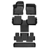 SMARTLINER Custom Fit Floor Liner Set Compatible With 2018-2025 Transit Connect With Vinyl Flooring and without secondary footrest (Short and Long Wheelbase)