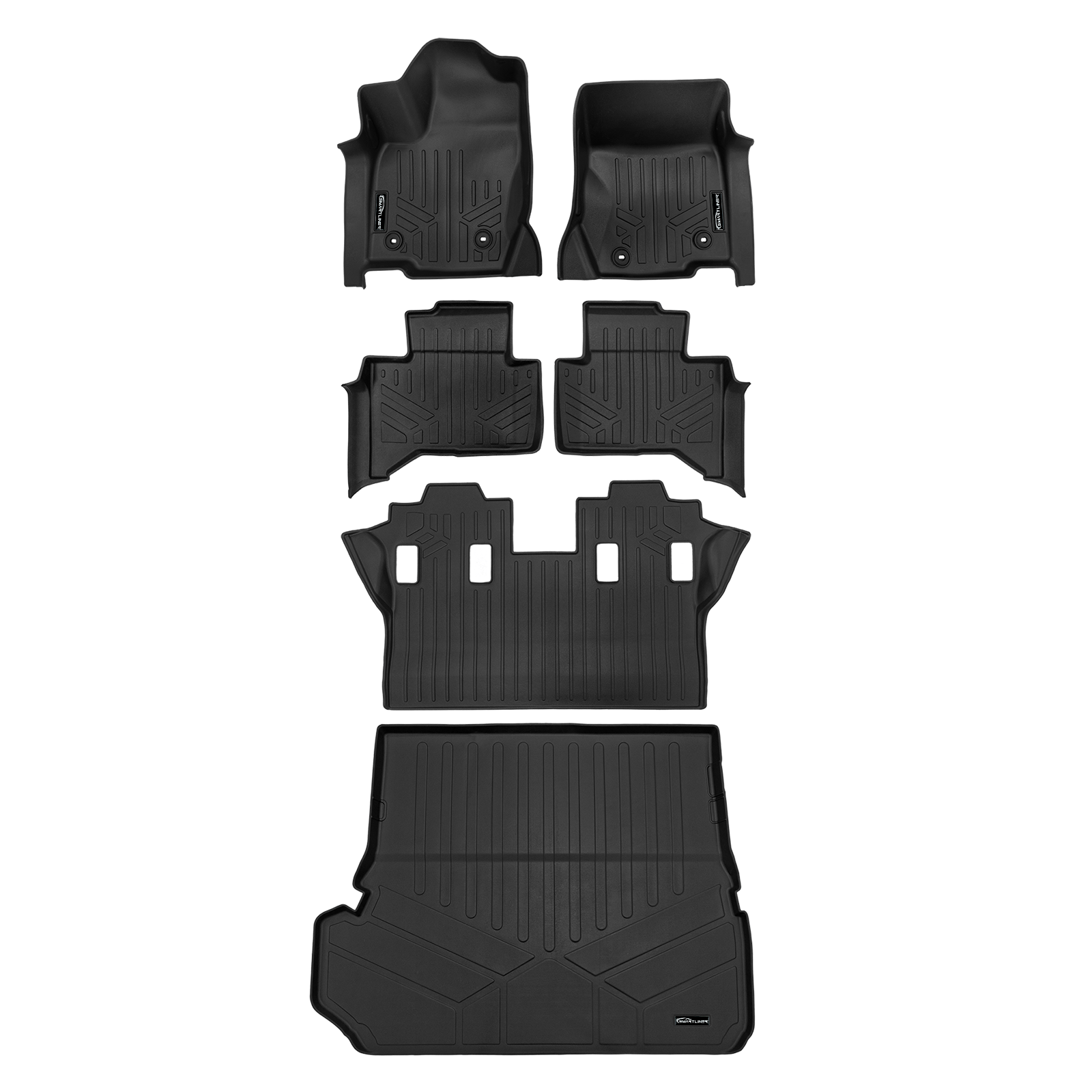 SMARTLINER Custom Fit Floor Liners For 2024 - 2025 Lexus GX (7 passenger models)