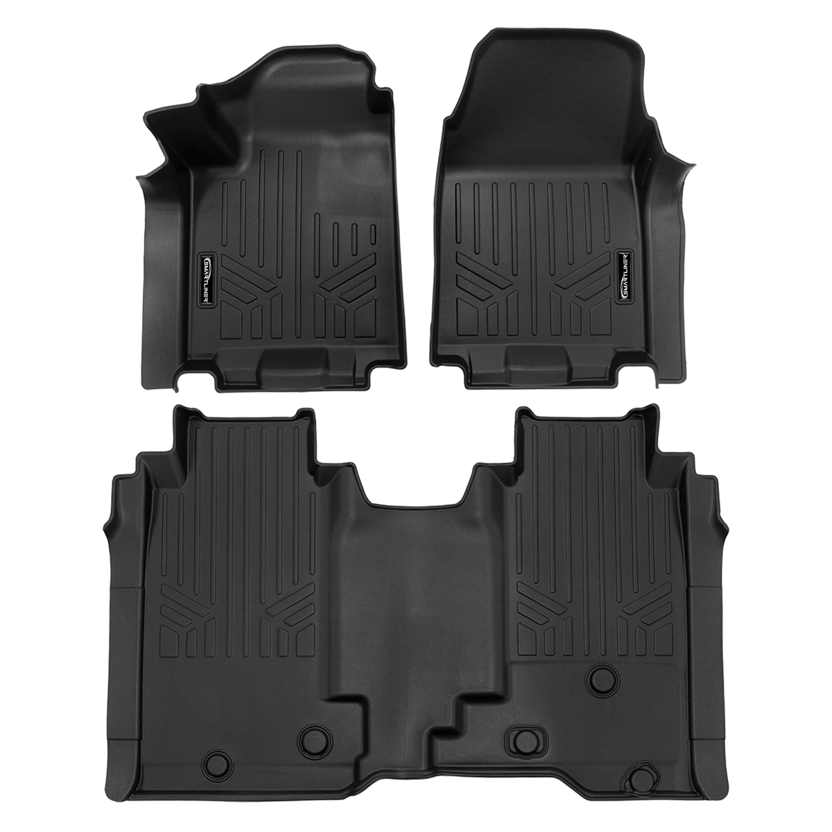 SMARTLINER Custom Fit Floor Mat Liner Set Compatible With 2025-2026 Chevrolet Silverado EV /GMC Sierra EV