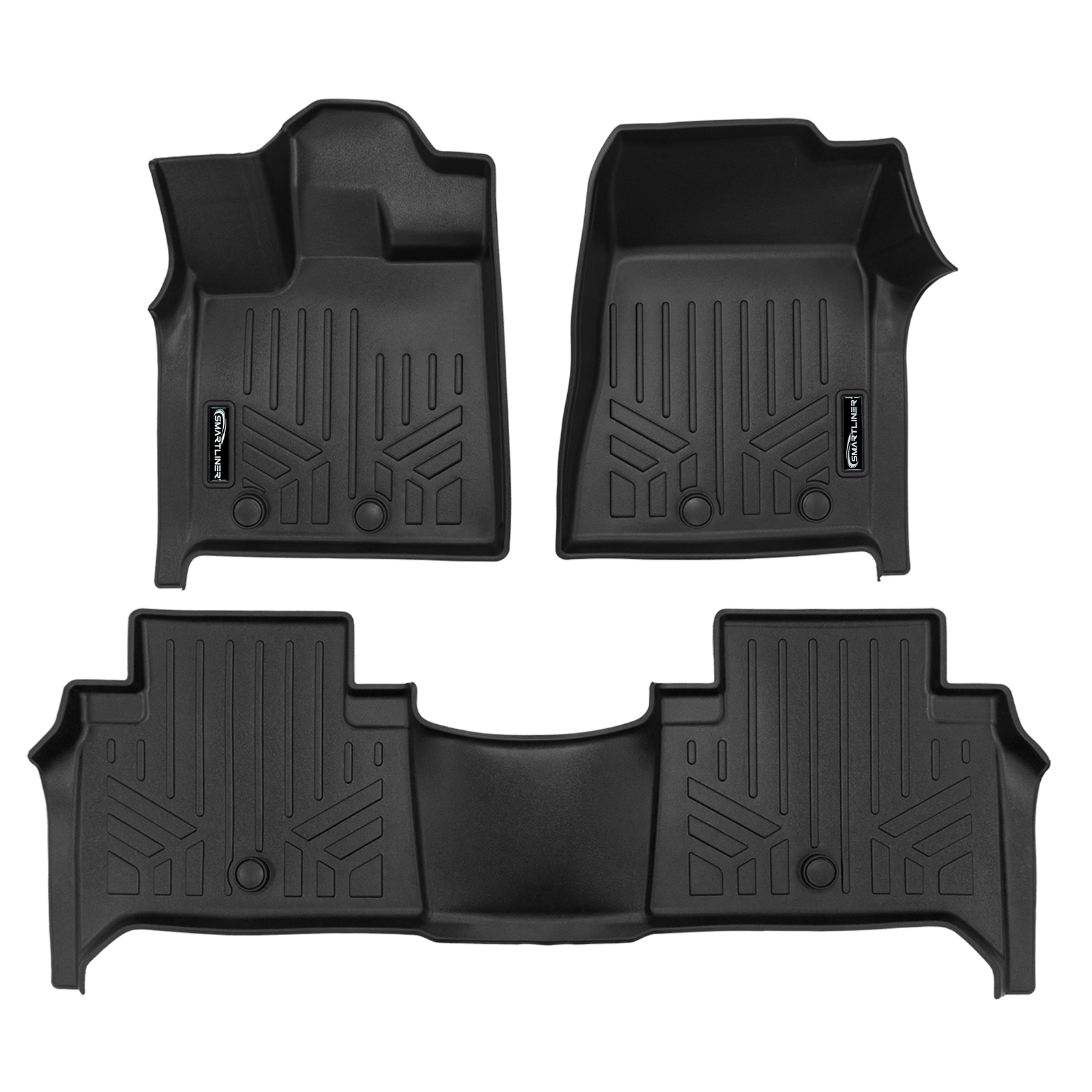 SMARTLINER Custom Fit Floor Liners For 2025 Infiniti QX80 and 2025 Nissan Armada Bucket Seats & Center Console Only