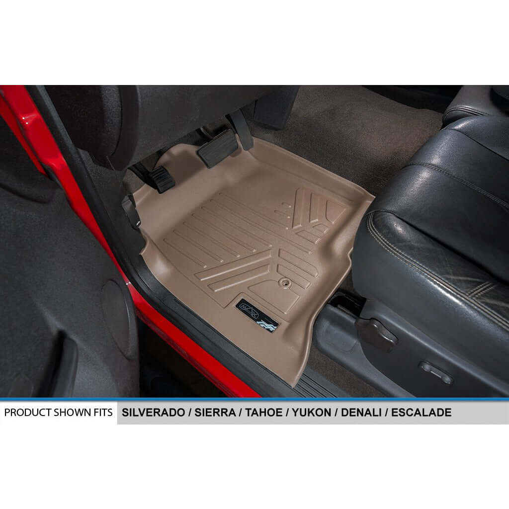SMARTLINER Custom Fit Floor Liners For 2007-2013 Silverado/Sierra - 2007-14 Tahoe-Suburban-Yukon-Yukon XL-Escalade