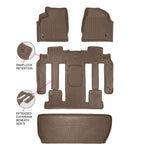 SMARTLINER Custom Fit Floor Liners For 2008 - 2017 Buick Enclave with 2nd Row Bucket Seats