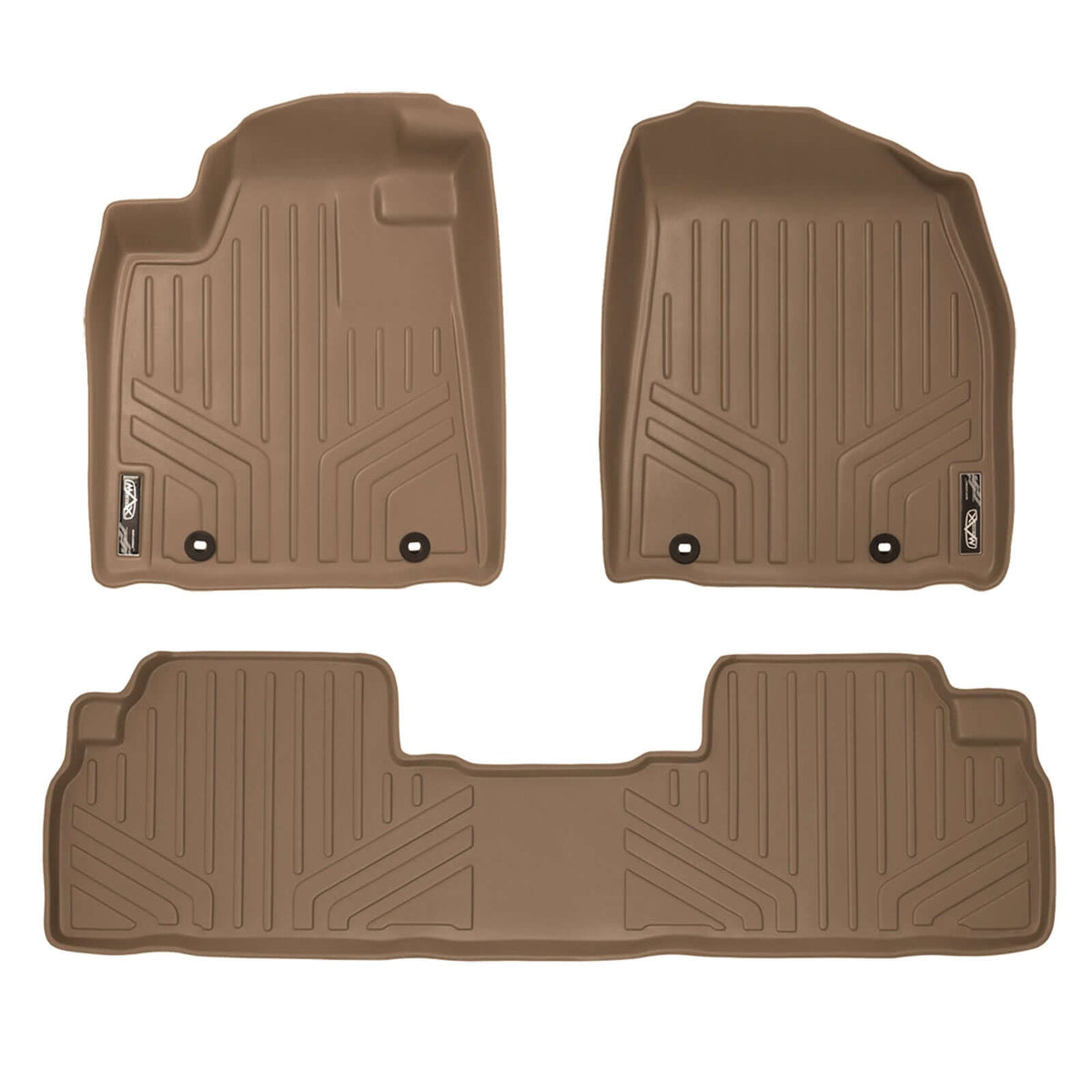 SMARTLINER Custom Fit Floor Liners For 2013-2015 Lexus RX (First Row Twist type Rings)