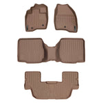 SMARTLINER Custom Fit Floor Liners For 2017-2019 Ford Explorer with 2nd Row Center Console