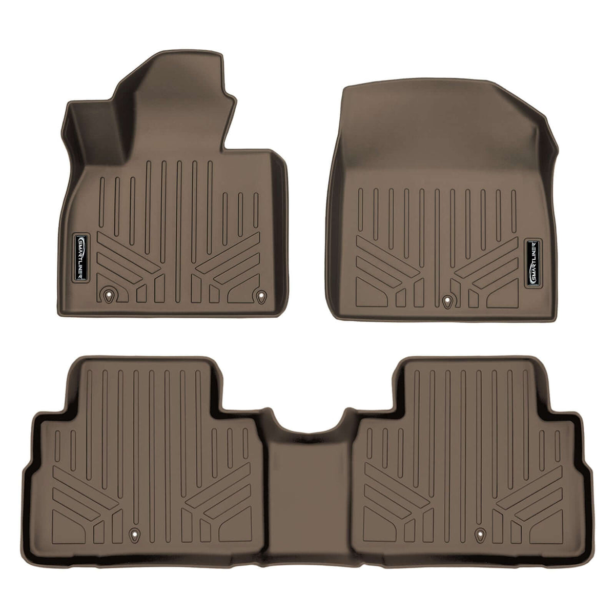 SMARTLINER Custom Fit Floor Liners For 2020-2025 Kia Telluride with 2nd Row Bucket Seats No Center Console and No In Between Coverage