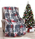 Decor & More Festive Holiday Microplush Throw Blanket (50" x 60") - Forest Friends