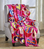 Decor & More Amor Eterno Be Mine Love Collection Valentine's Day Heart Ultra Plush Throw Blanket (50" x 60") -