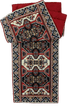 DaDalogy Elegant Majestic Kilim Red Persian Rug Ornate Floral Woven Tapestry Table Runner (18195)