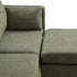 CHITA Modular Sectional Sofa, FSC Certified L Shaped Couch with Reversible Chaise, Modular Sectional Couch for Small Space, 78 Inch Width, 3 Seat Modular Sofa with Storage Ottoman, Moss Green