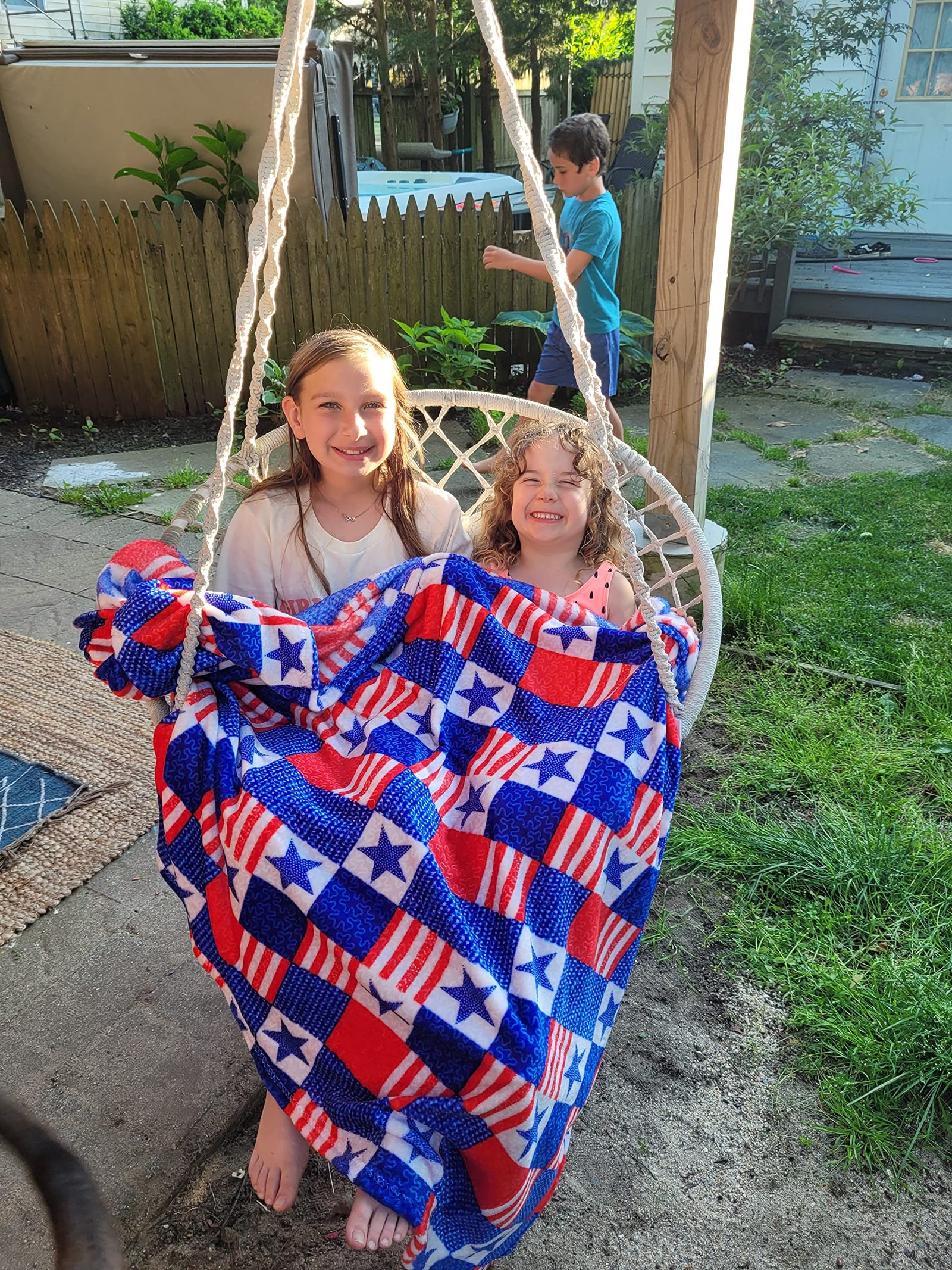 Decor & More American Pride Collection Microplush Throw Blanket (50