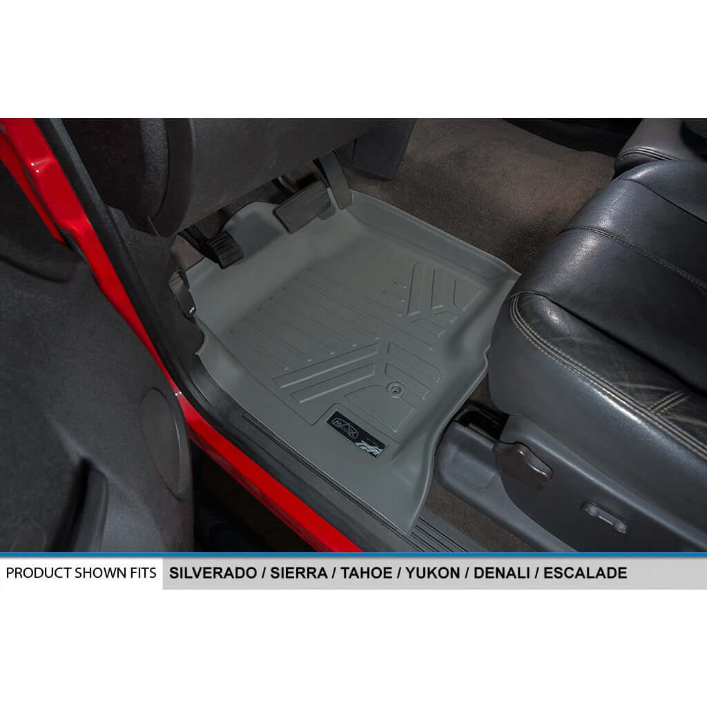 SMARTLINER Custom Fit Floor Liners For 2007-2013 Silverado/Sierra - 2007-14 Tahoe-Suburban-Yukon-Yukon XL-Escalade