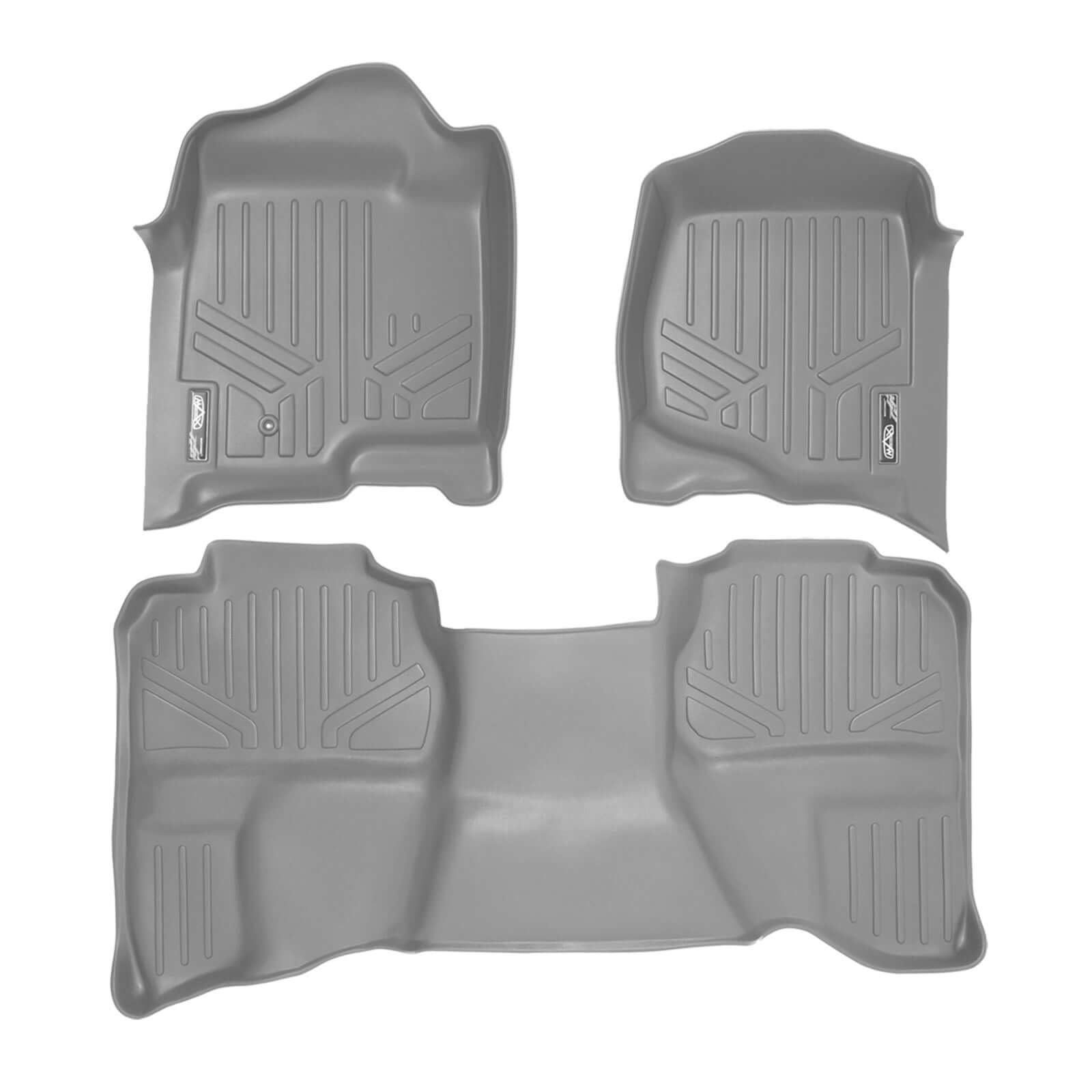 SMARTLINER Custom Fit Floor Liners For 2007-2013 Silverado/Sierra 1500/2500/3500 HD Extended Cab