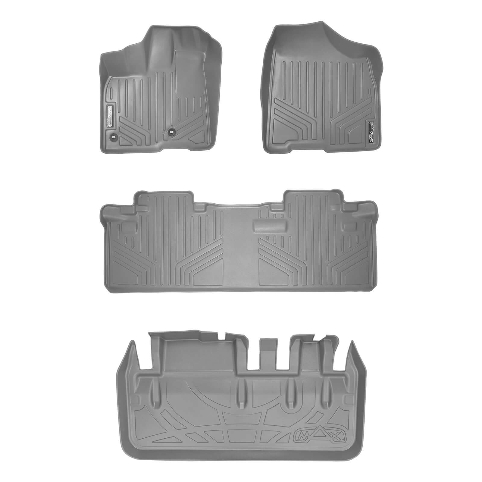 SMARTLINER Custom Fit Floor Liners For 2013-2020 Toyota Sienna (8 Passenger Model)