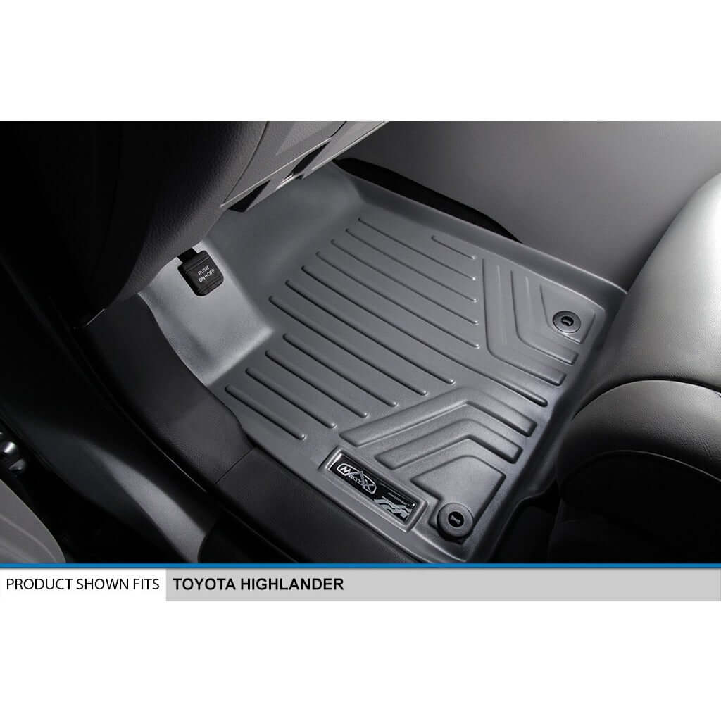 SMARTLINER Custom Fit Floor Liners For 2014-2019 Toyota Highlander (with 2nd Row Bench Seat)
