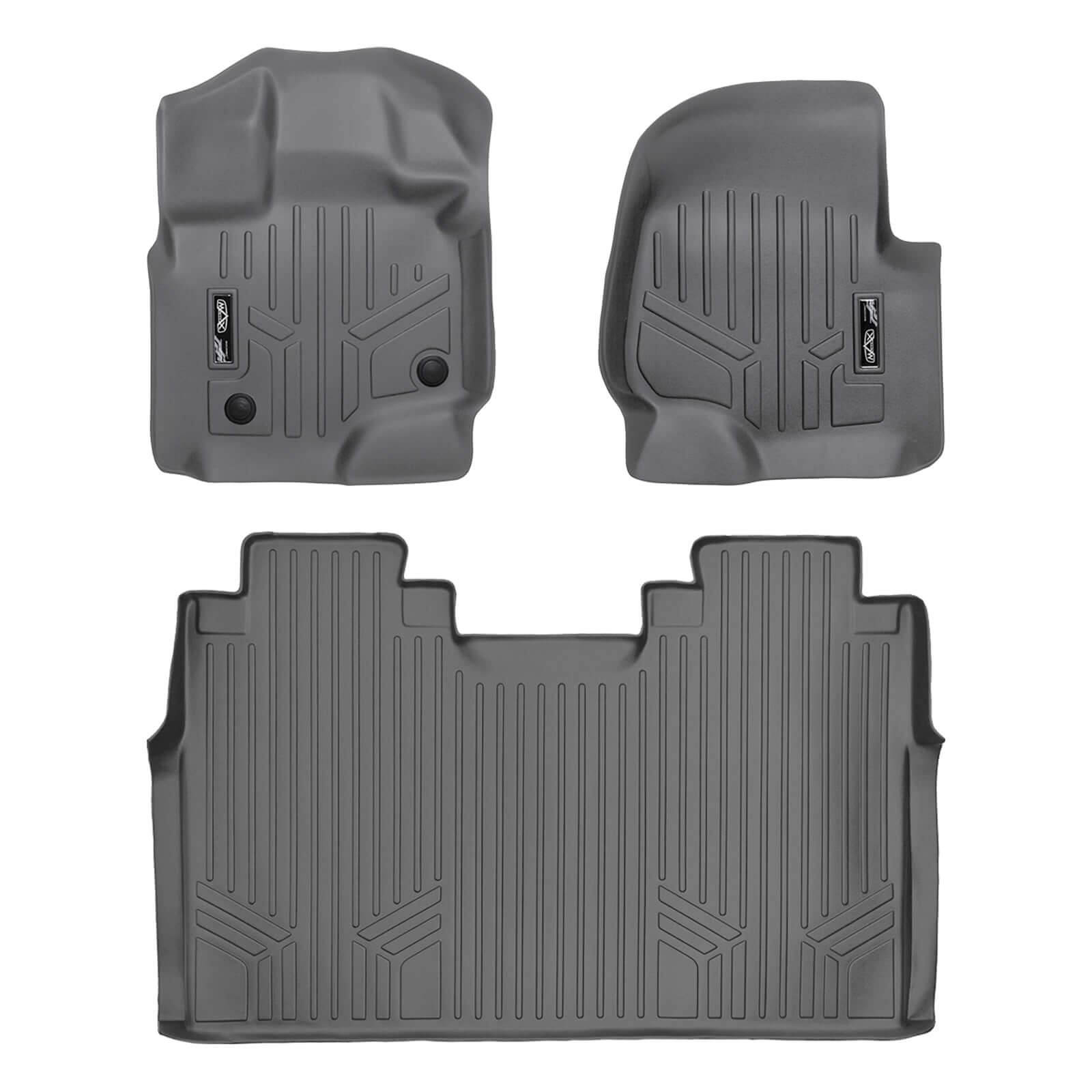 SmartCoverage™ Custom Fit Floor Liners For 2015-2025 Ford F-150 SuperCrew Cab with 1st Row Bench Seat (No OTH and no 2nd Row Underseat Storage) Vinyl Flooring