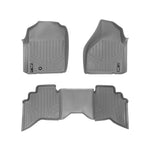 SMARTLINER Custom Fit Floor Liners For 2002-2008 Dodge Ram 1500 Quad Cab / 2003-2009 Ram 2500/3500 Quad Cab