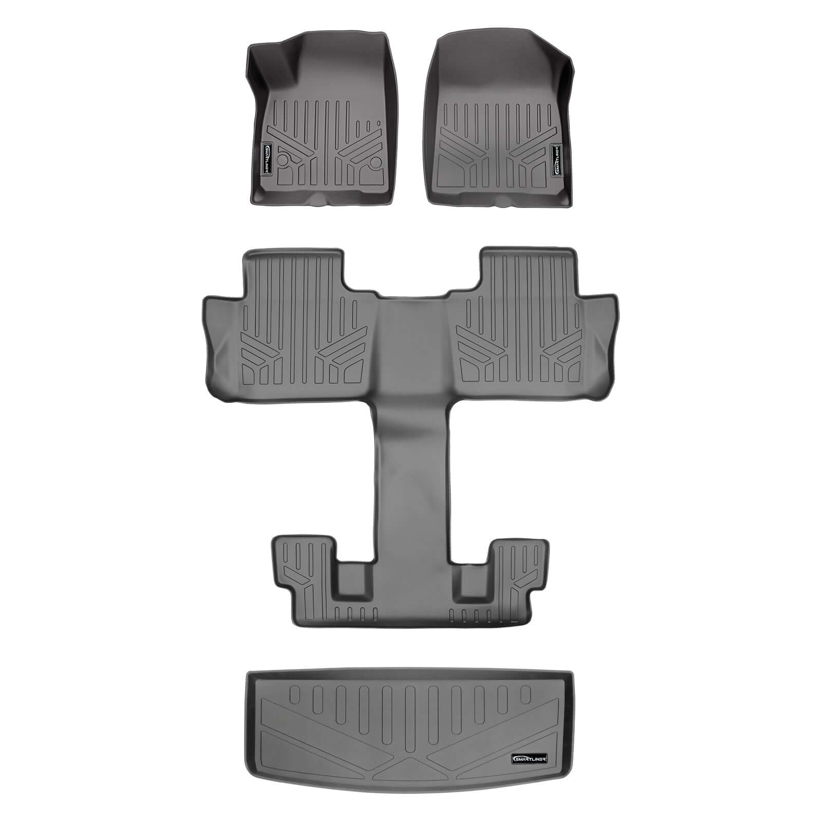 SMARTLINER Custom Fit Floor Liners for 2017-2023 GMC Acadia (6Passenger)