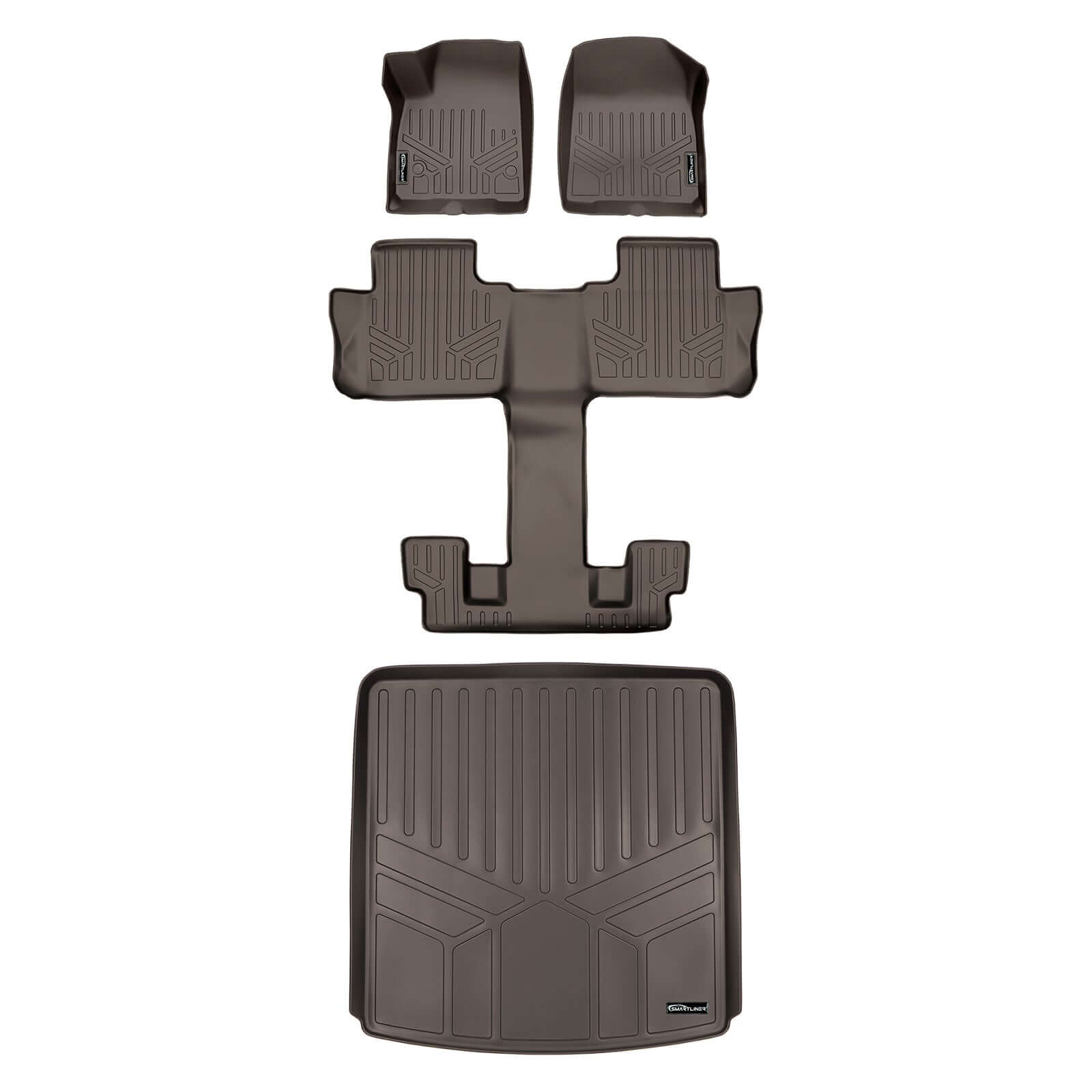 SMARTLINER Custom Fit Floor Liners for 2017-2023 GMC Acadia (6Passenger)