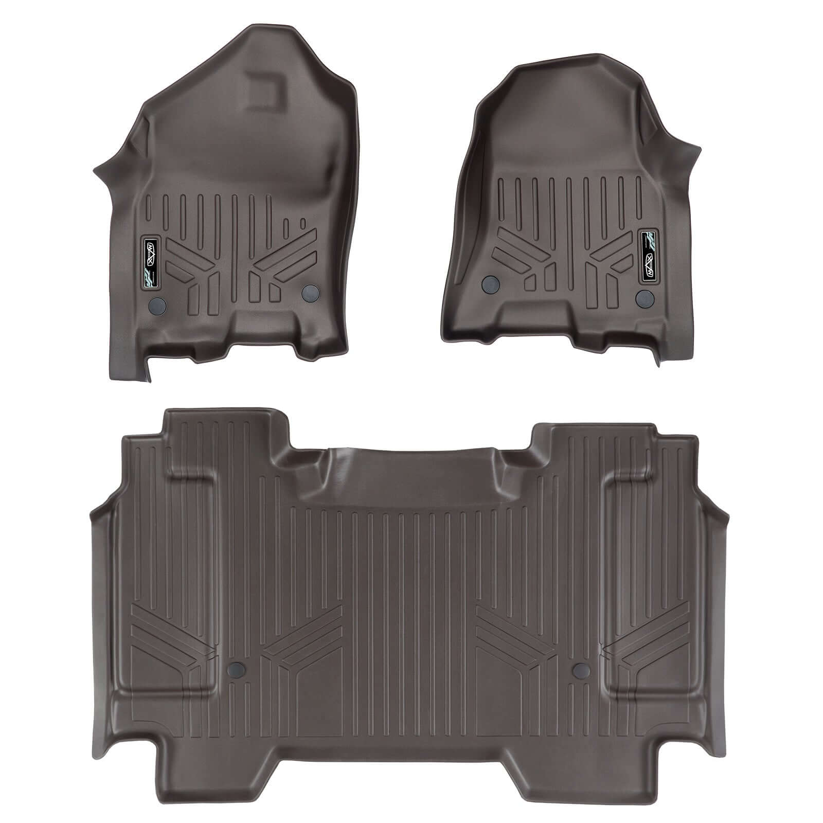 SmartCoverage™ Custom Fit Floor Liners For 2019-2024 Ram 1500 Crew Cab without Rear Underseat Storage Box