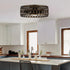 21" Kanpur Farmhouse Flush Mount Reversible Ceiling Fan with LED Lighting and Remote Control