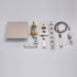 12 Inch or 16 Inch Ceiling Mounted 3-Way Brushed Nickel Digital Display Shower Faucet - Includes 6 Body Jets"