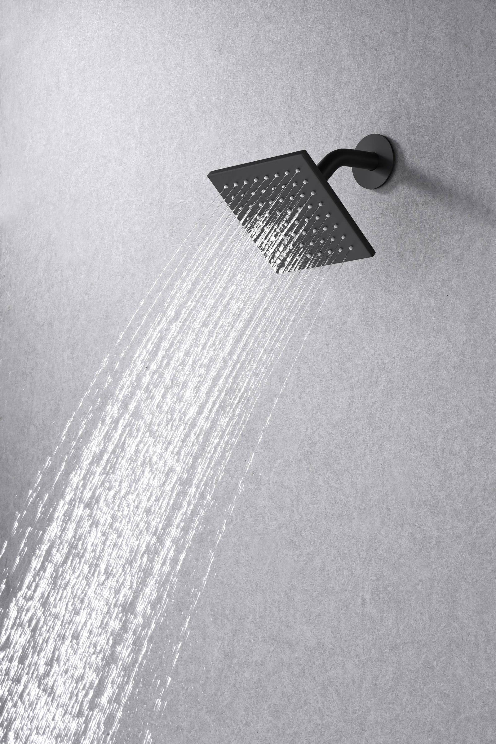 Matte Black Rainfall Shower System: 12