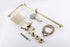Luxury Brushed Gold 3-Function Exposed Shower Set with Handheld Shower and Tub Spout