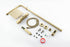 Luxurious Brushed Gold Or Matte black Wall-Mounted Thermostatic Rain Exposed Shower Set with Tub Spout