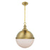 Aaron 12" 2-Light Gold Dimmable Island Pendant Light