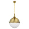 Aaron 12" 2-Light Gold Dimmable Island Pendant Light