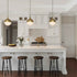 Aaron 12" 2-Light Gold Dimmable Island Pendant Light