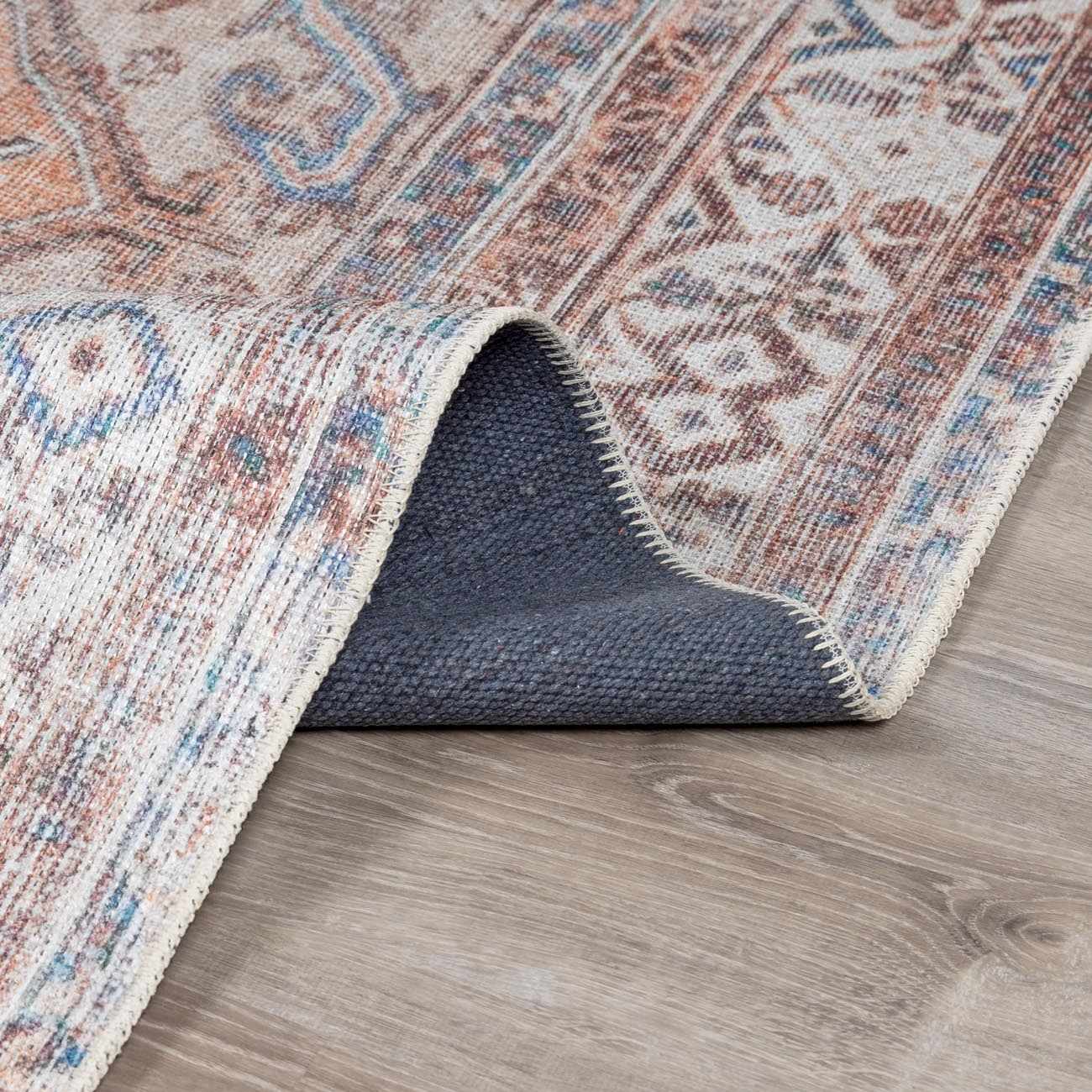 Arncliffe Vintage Flat Pile Washable Rug