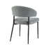 Alexis Modern Upholstered Curved Dining Chair, set of 2