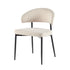 Alexis Modern Upholstered Curved Dining Chair, set of 2