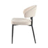 Alexis Modern Upholstered Curved Dining Chair, set of 2