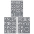 Monogram - Alphabet Mesh Stencil 9x12