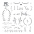 Clear Stamp - I Love You / Family - 12x12