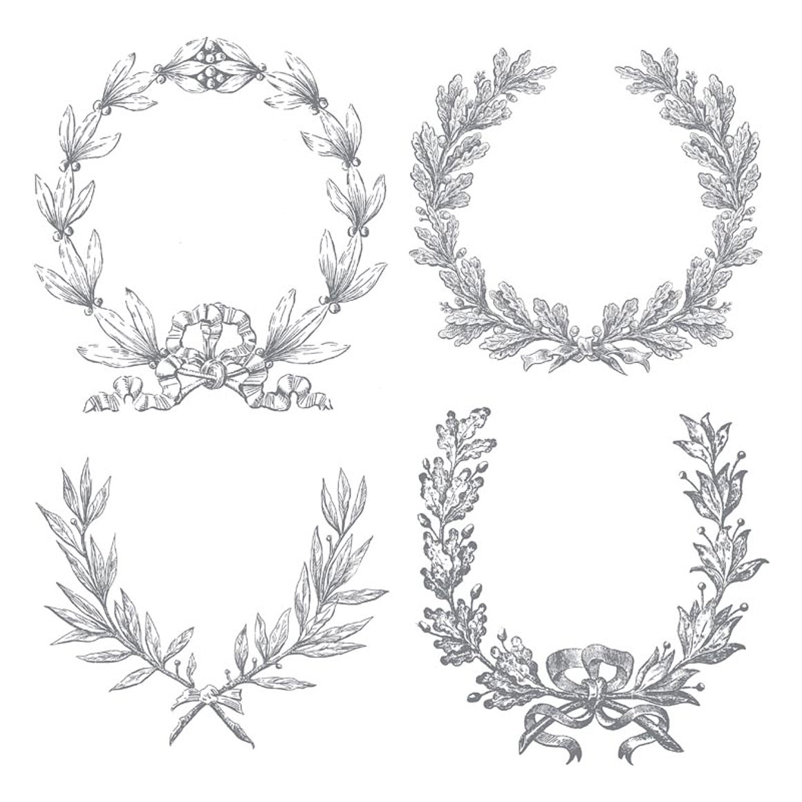 Clear Stamp - Laurels - 12x12