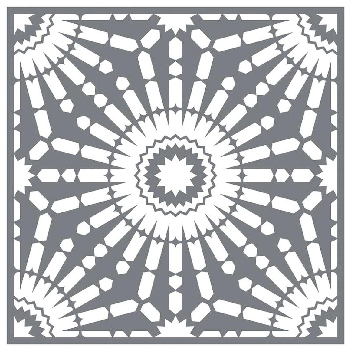 Floor Tile Moroccan - Mesh Stencil 12x12