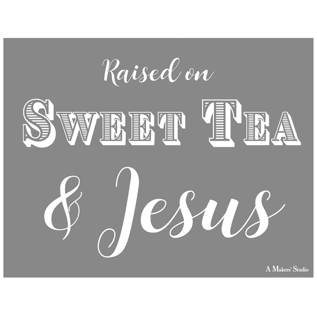 Sweet Tea - Mesh Stencil 8.5 x 11