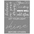 Believe Quotes - Mesh Stencil 8.5 x 11