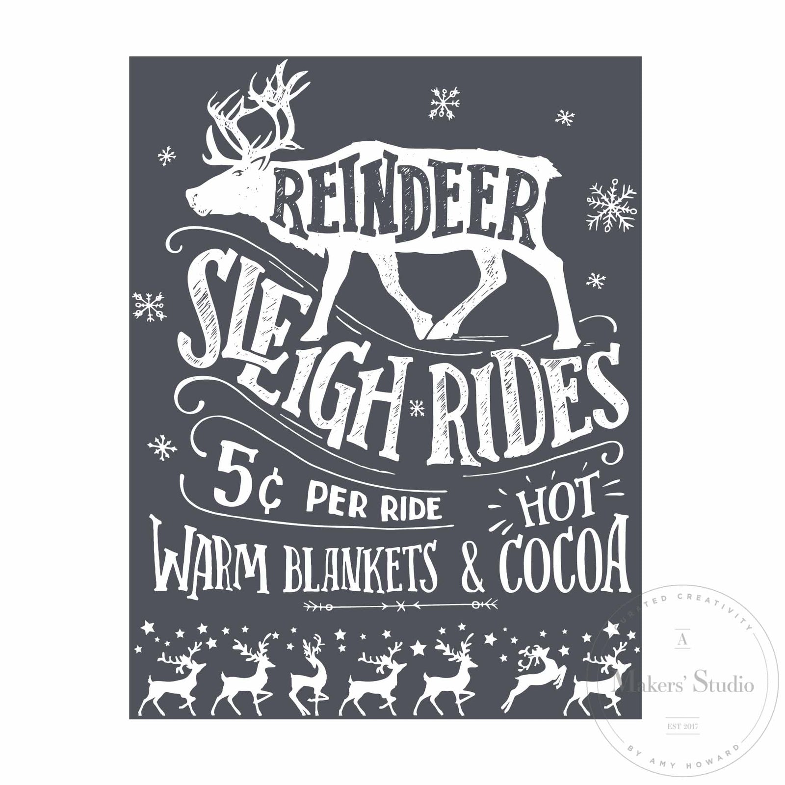 Oh What Fun - Mesh Stencil 8.5x11