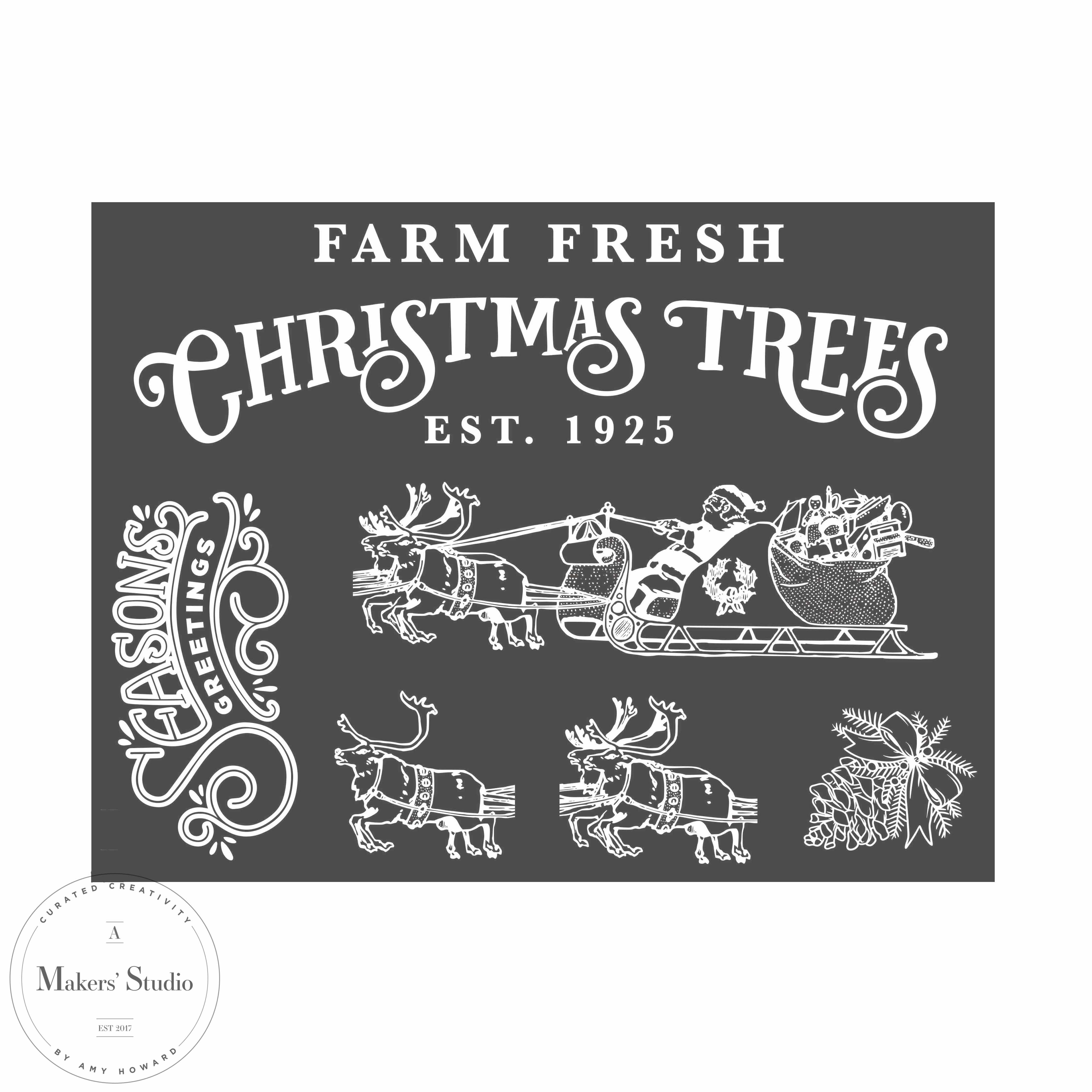 Select a Sturdy Tree - Mesh Stencil 9x12