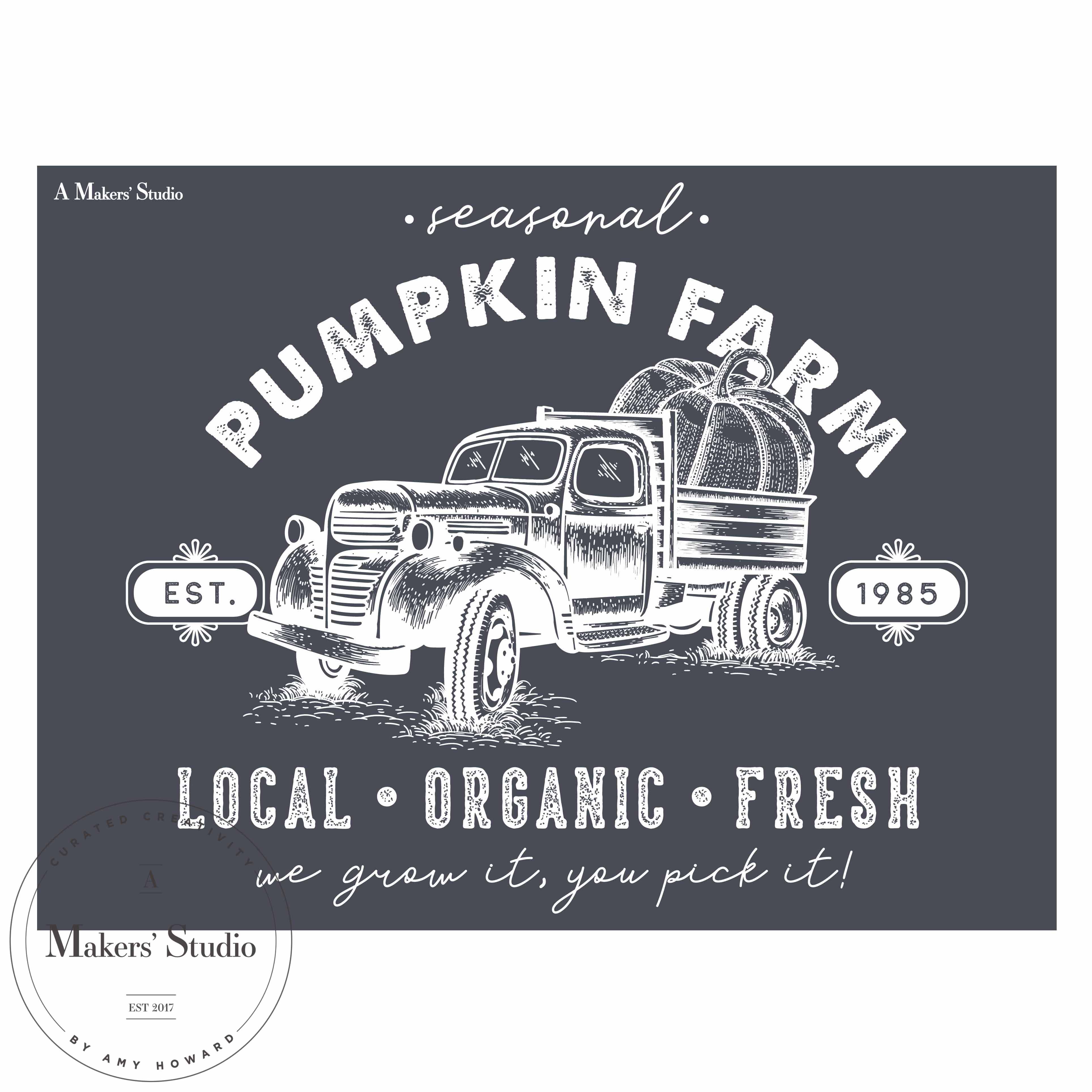 Pumpkin Farm - Mesh Stencil 9x12