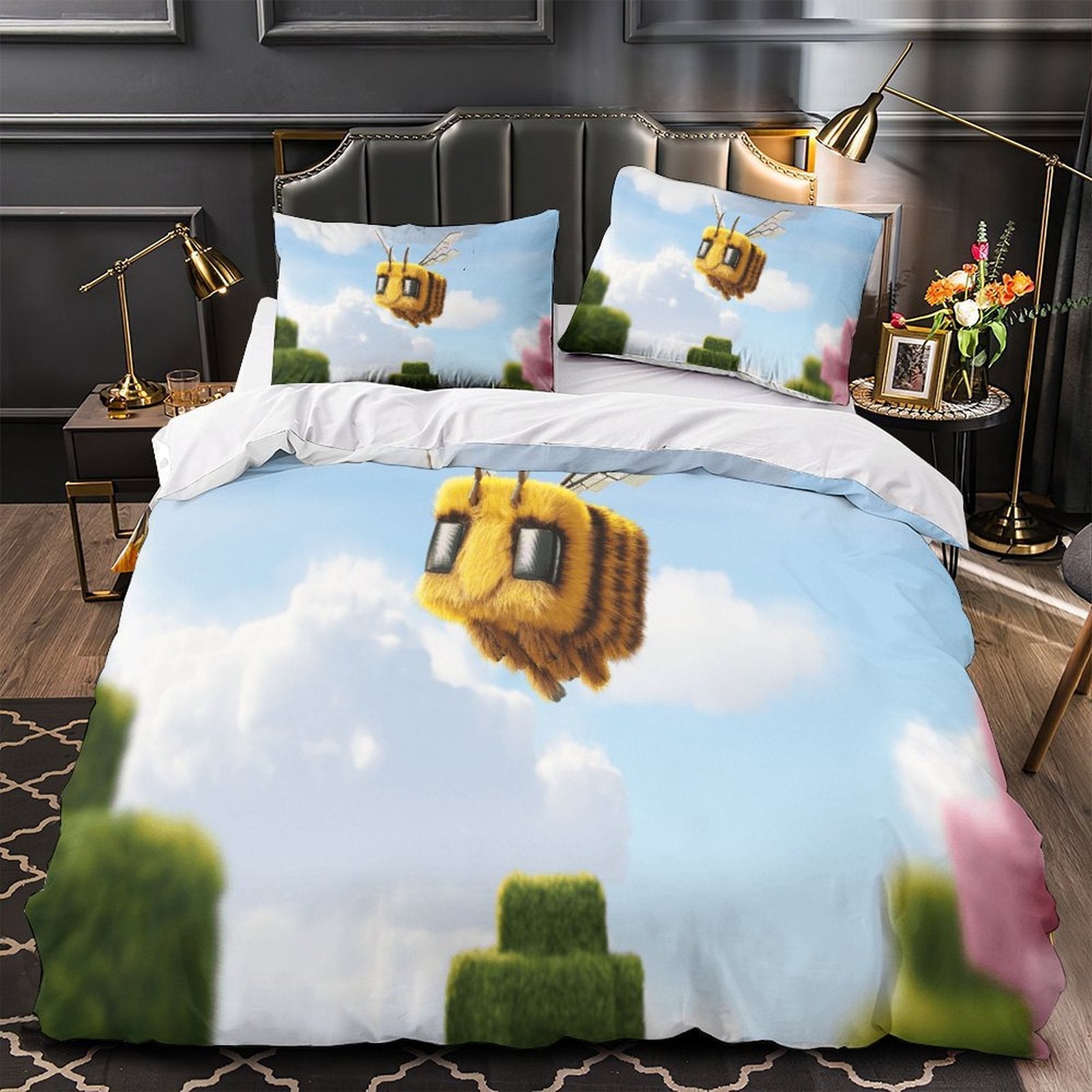 A Minecraft Movie Bedding Set Quilt Duvet Cover Without Filler