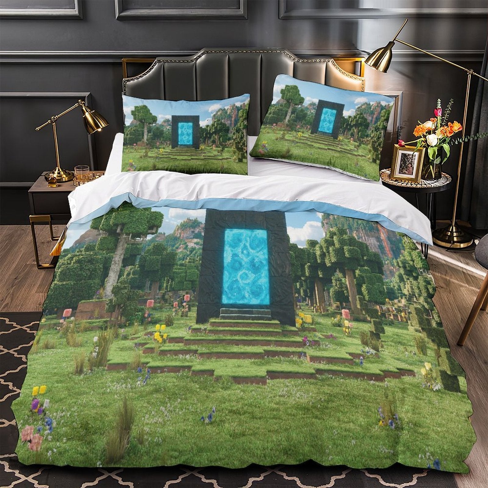 A Minecraft Movie Bedding Set Quilt Duvet Cover Without Filler