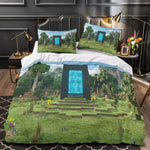 A Minecraft Movie Bedding Set Quilt Duvet Cover Without Filler