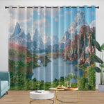 A Minecraft Movie Curtains Blackout Window Drapes Room Decoration