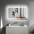 GlareGuard Anti-Fog Bathroom Led Mirror Backlit Illuminated Mirror Touch Switch Dimmable
